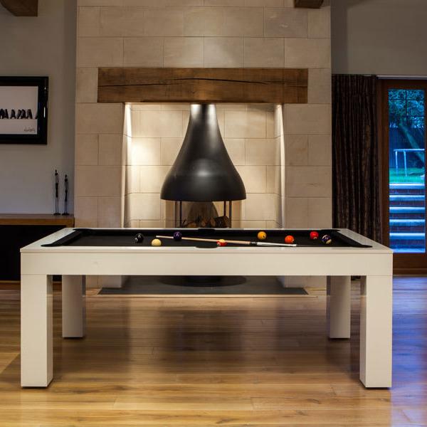 Duo Milano Pool Dining Table - White Gloss - 6ft & 7ft