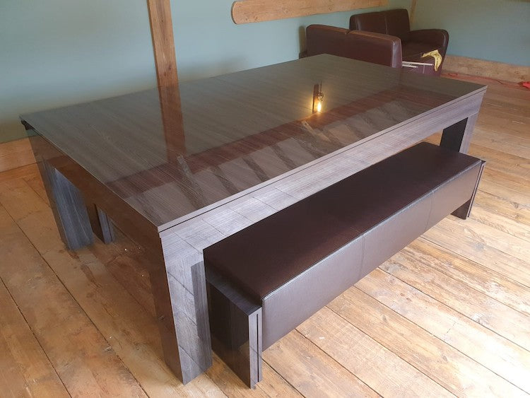 Duo Milano Pool Dining Table Metallic Elm - 6ft & 7ft