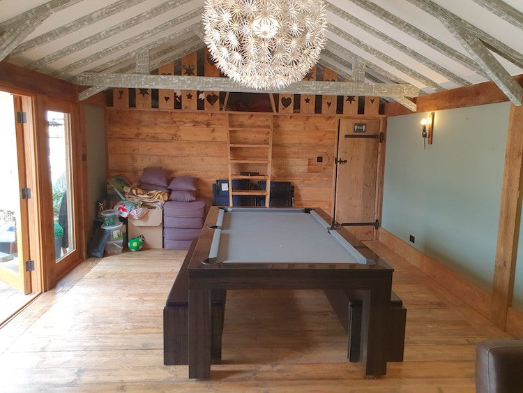 Duo Milano Pool Dining Table Metallic Elm - 6ft & 7ft