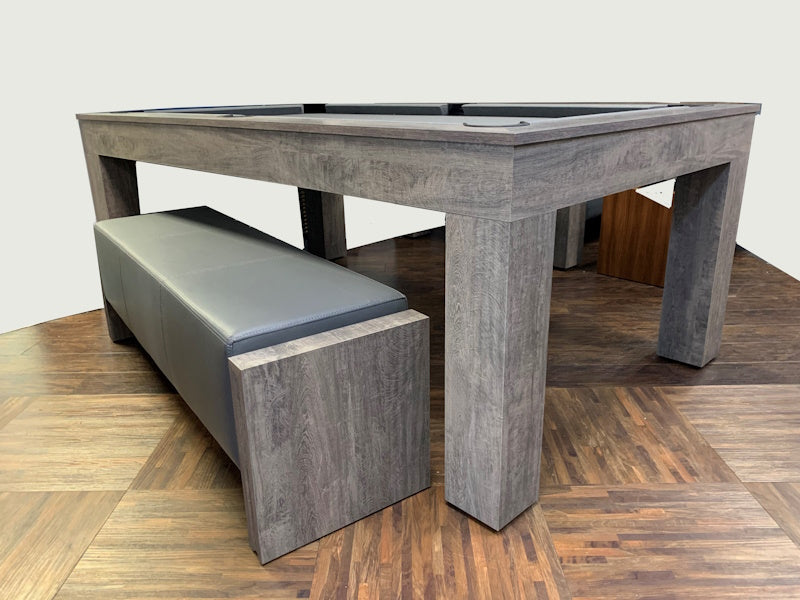 Duo Milano Pool Dining Table - Grey Oak - 6ft & 7ft