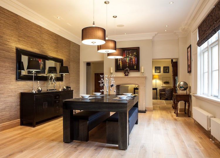 Duo Milano Pool Dining Table Metallic Elm - 6ft & 7ft