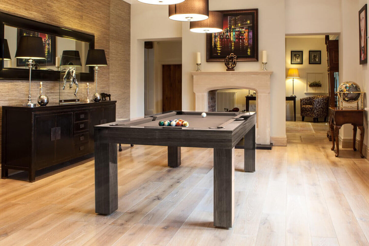 Duo Milano Pool Dining Table Metallic Elm - 6ft & 7ft