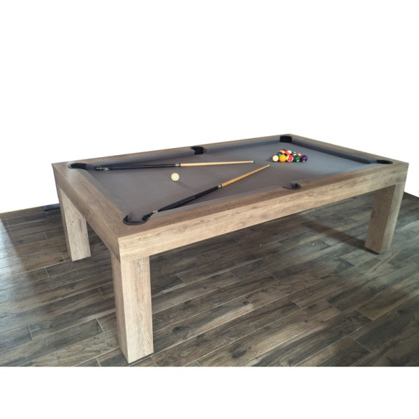Duo Milano Pool Dining Table - Rustic Oak - 6ft