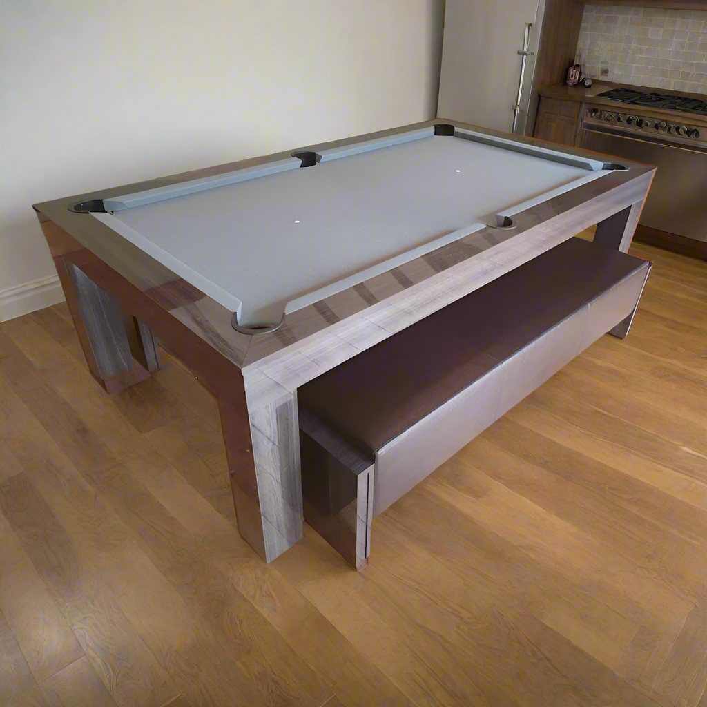 Duo Milano Pool Dining Table Metallic Elm - 6ft & 7ft