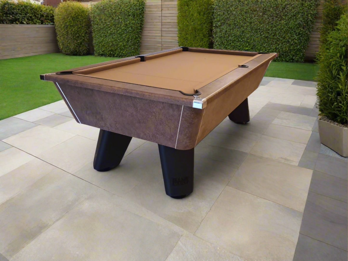 Cry Wolf Outdoor Slate Pool Table - Italian Bronze - 6ft & 7ft