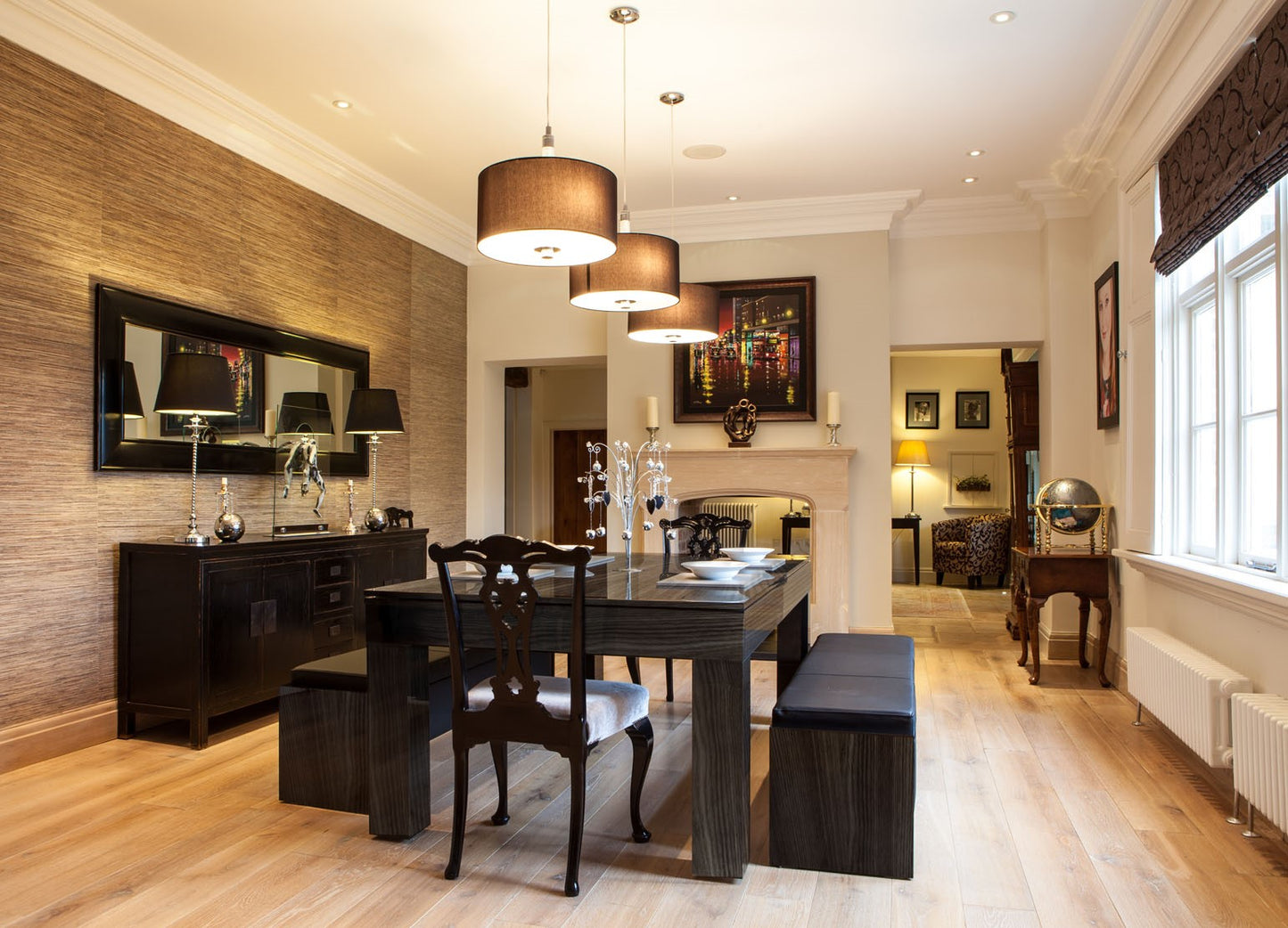 Duo Milano Pool Dining Table Metallic Elm - 6ft & 7ft