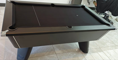 Cry Wolf Slate Pool Table - Matte Black - 6ft & 7ft