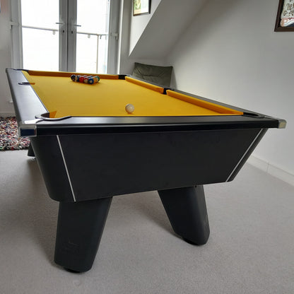 Cry Wolf Slate Pool Table - Matte Black - 6ft & 7ft