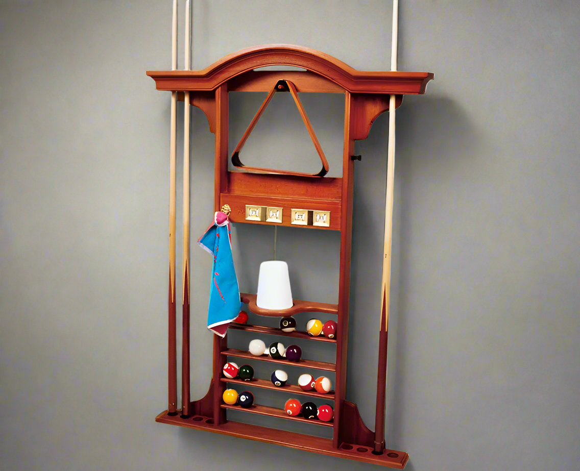 Luxury Wall Rack | Honey Maple | 8 Cues