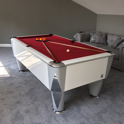 White SAM Atlantic Slate Pool Table