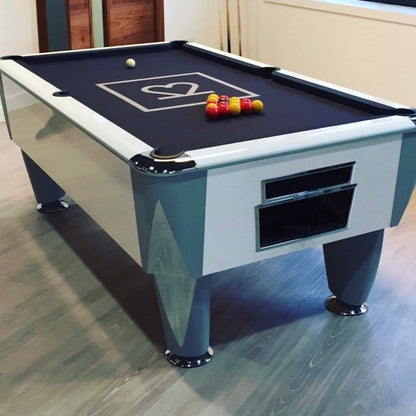 White SAM Atlantic Slate Pool Table