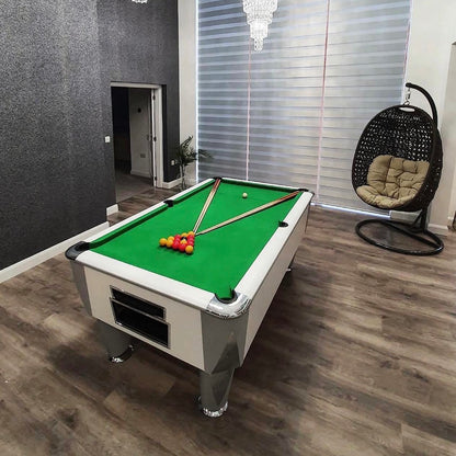 White SAM Atlantic Slate Pool Table