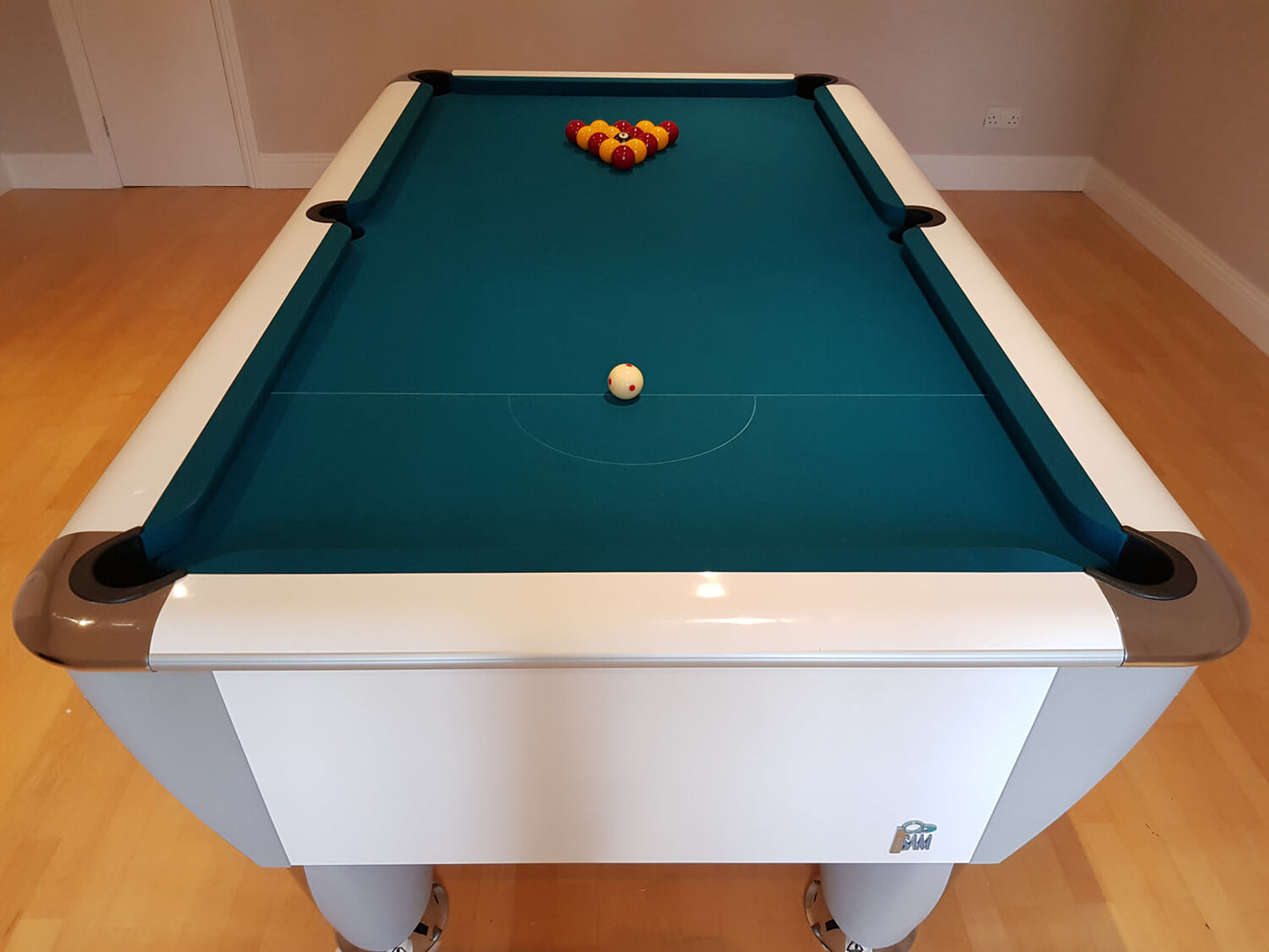 White SAM Atlantic Slate Pool Table