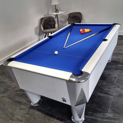 White SAM Atlantic Slate Pool Table