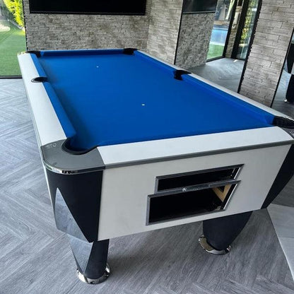 White SAM Atlantic Slate Pool Table