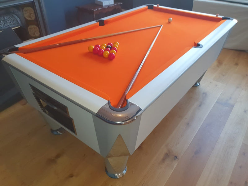 White SAM Atlantic Slate Pool Table