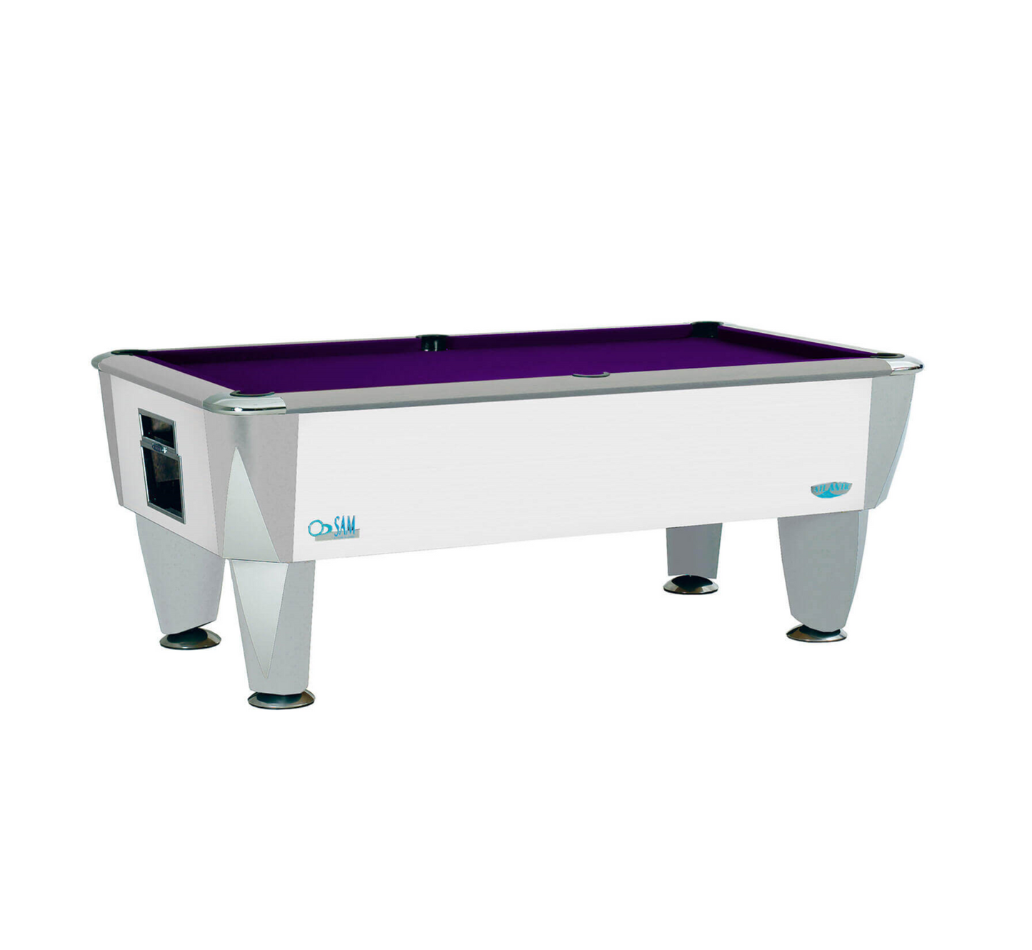 White SAM Atlantic Slate Pool Table