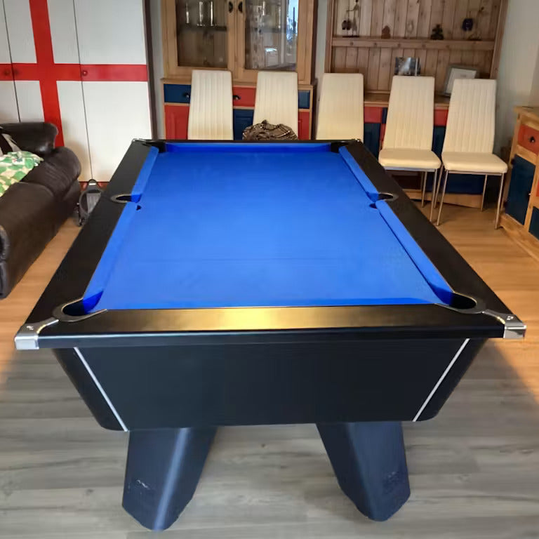 Cry Wolf Slate Pool Table - Matte Black - 6ft & 7ft