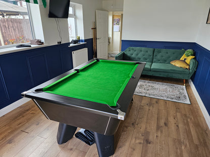 Cry Wolf Slate Pool Table - Matte Black - 6ft & 7ft