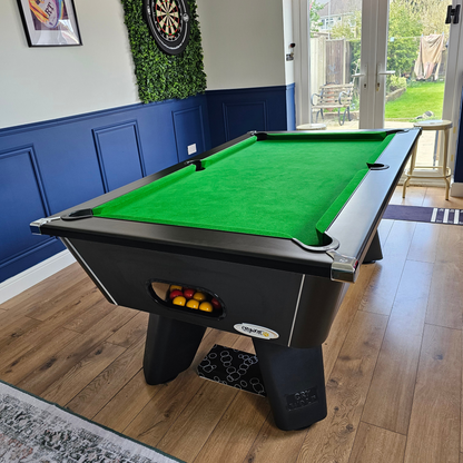Cry Wolf Slate Pool Table - Matte Black - 6ft & 7ft