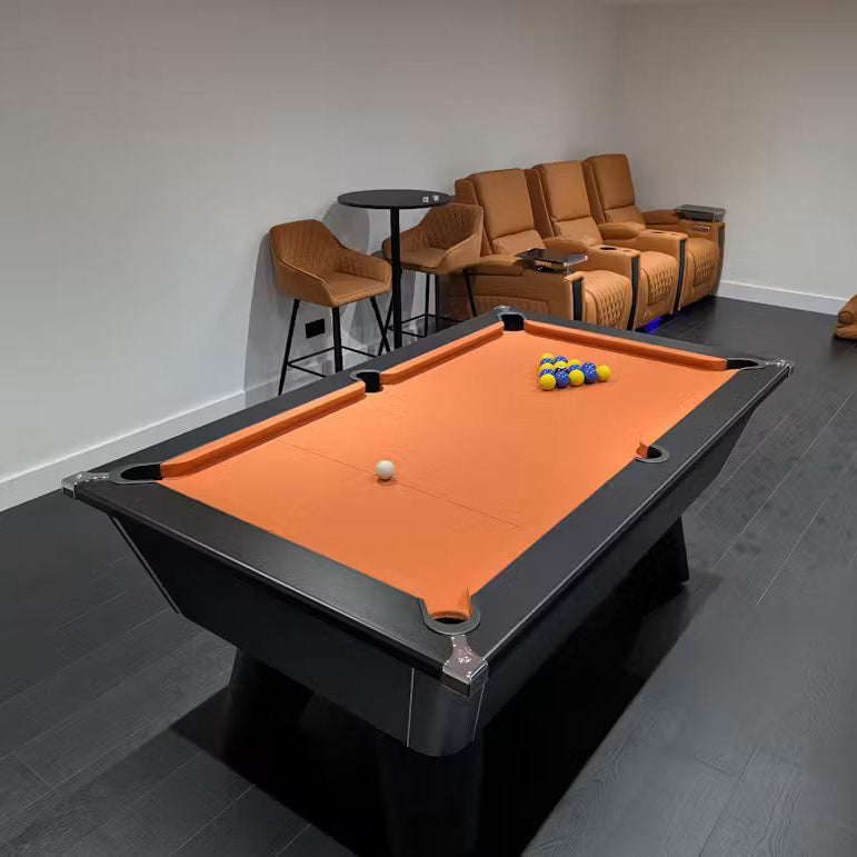 Cry Wolf Slate Pool Table - Matte Black - 6ft & 7ft