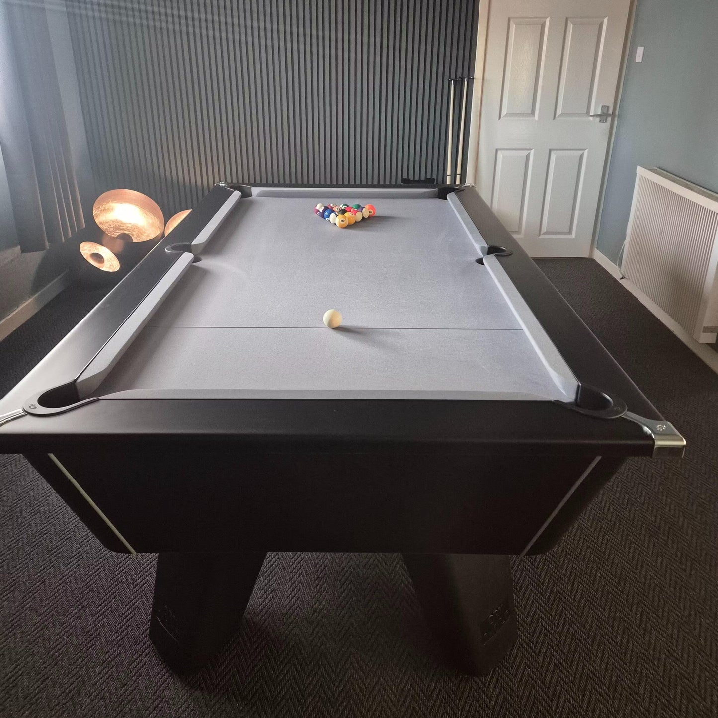 Cry Wolf Slate Pool Table - Matte Black - 6ft & 7ft