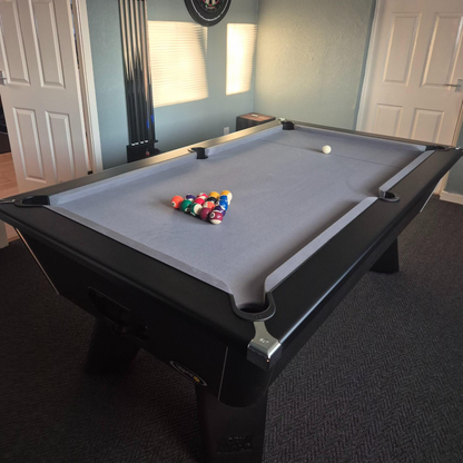 Cry Wolf Slate Pool Table - Matte Black - 6ft & 7ft