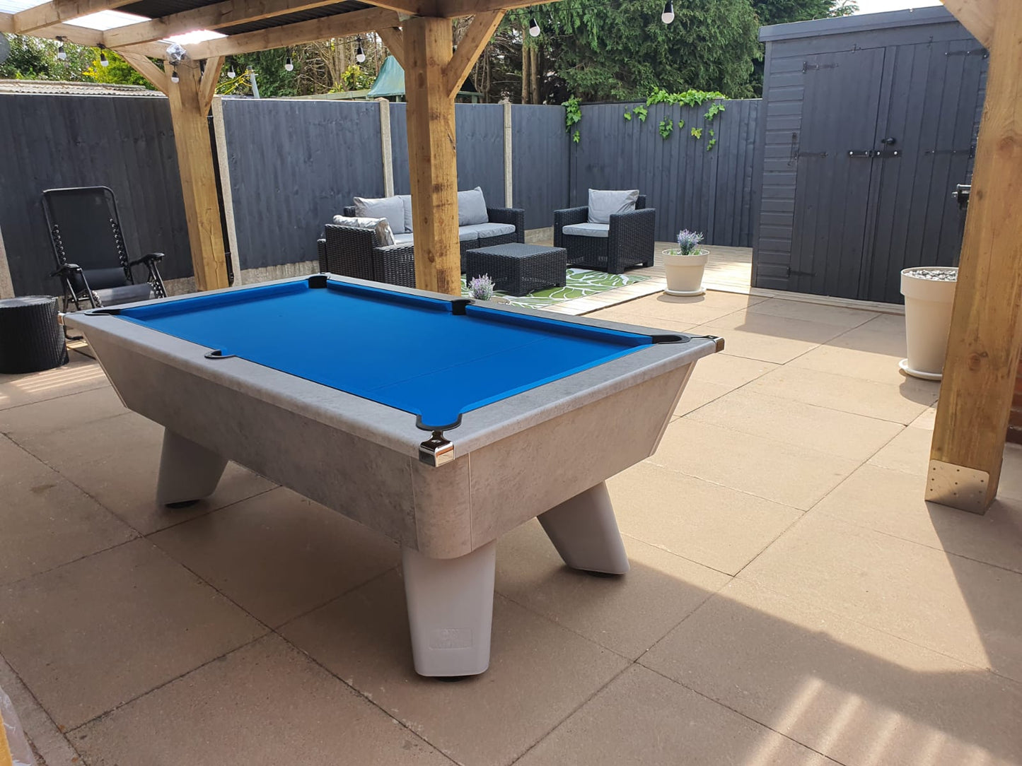 Cry Wolf Outdoor Slate Pool Table - Urban Grey - 6ft & 7ft