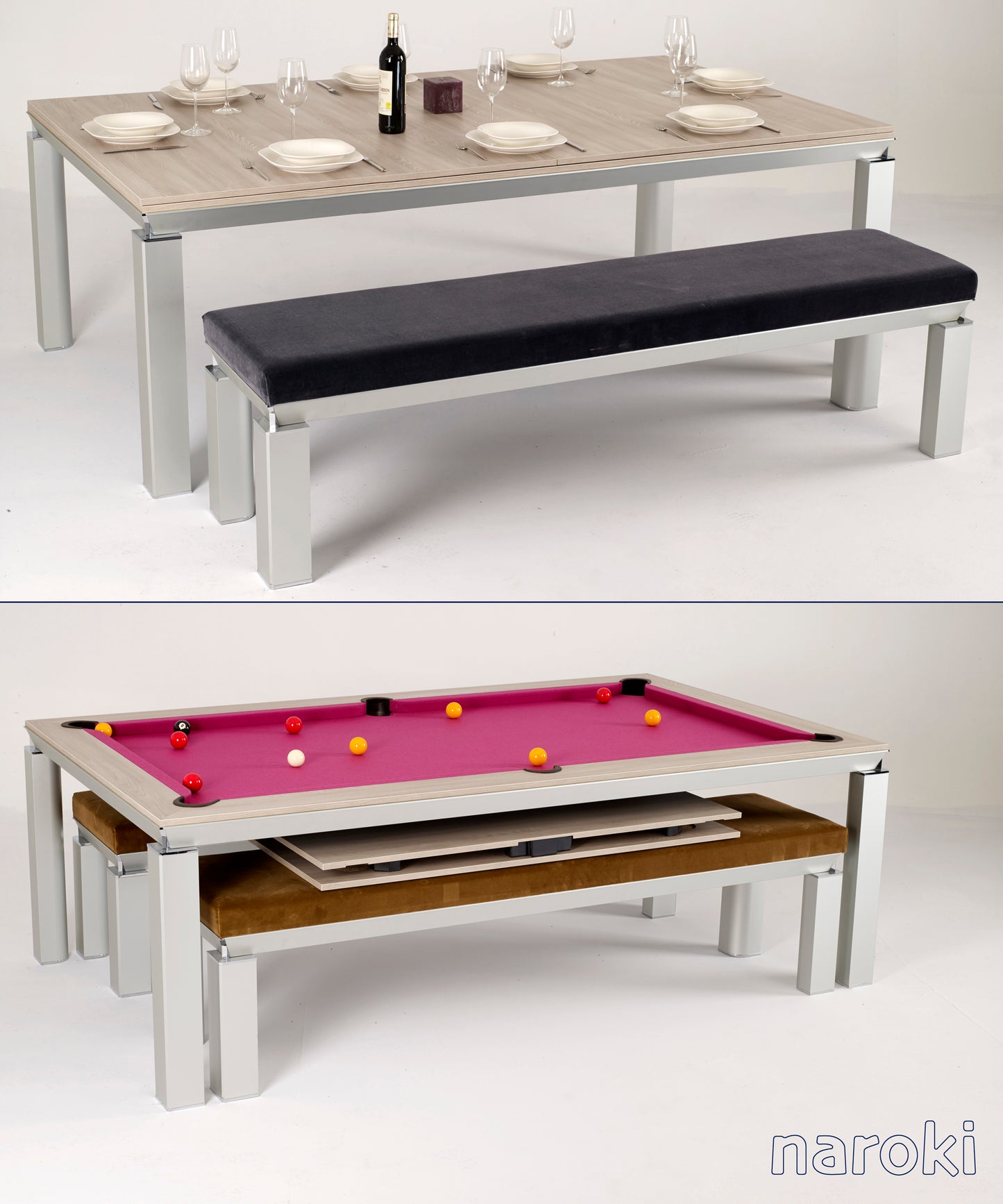 Naroki Slate Pool Dining Table