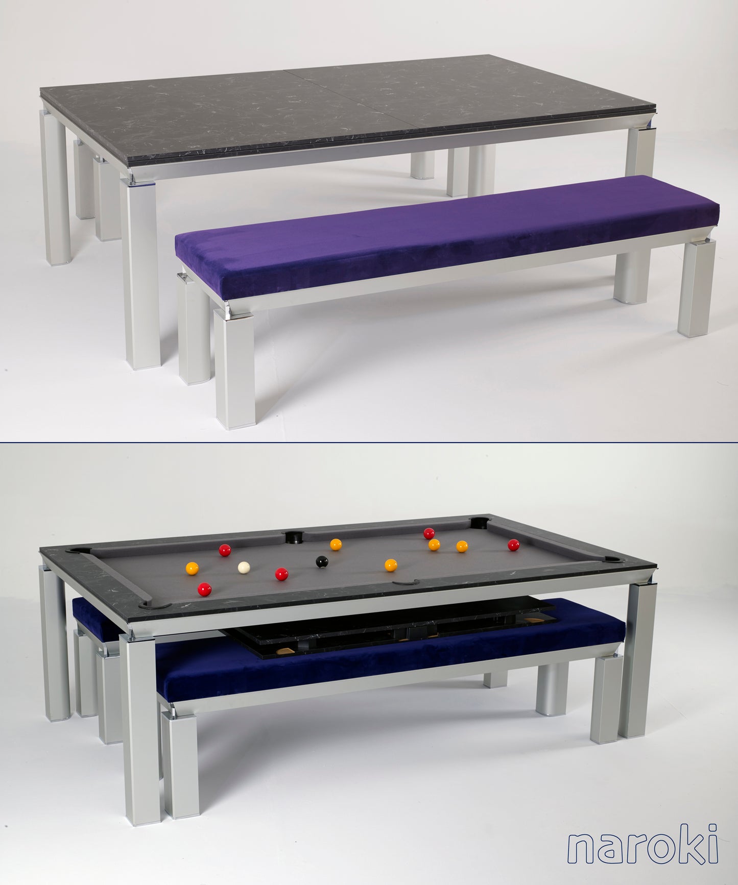 Naroki Slate Pool Dining Table