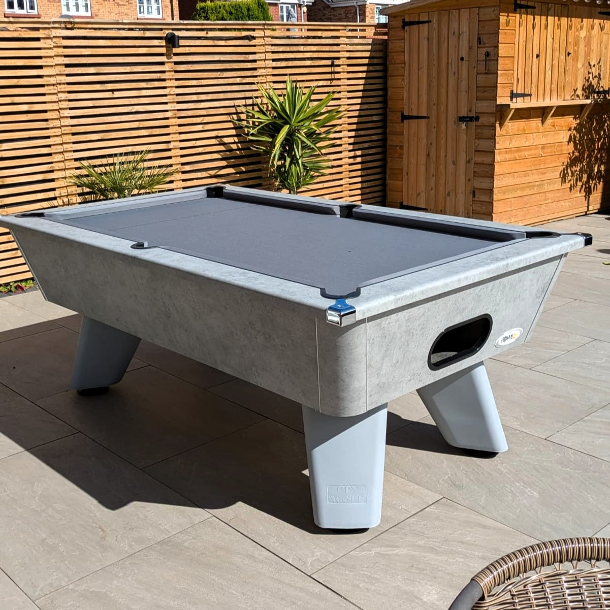 Cry Wolf Outdoor Slate Pool Table - Urban Grey - 6ft & 7ft