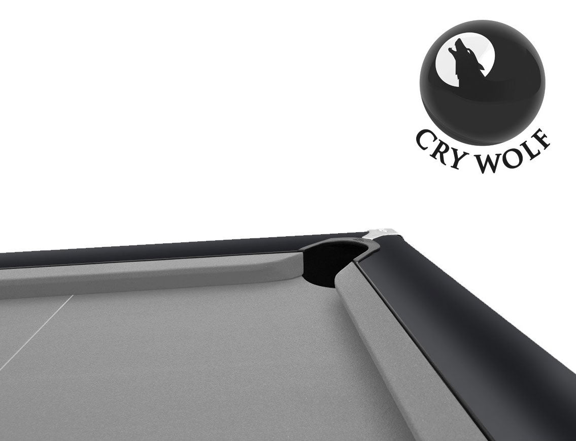 Cry Wolf Slate Pool Table - Matte Black - 6ft & 7ft