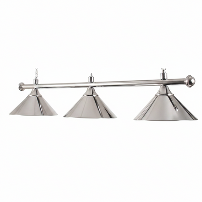 Chrome Pool Table Light | 3-Light