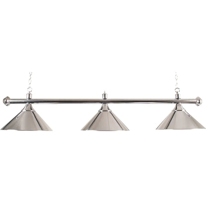 Chrome Pool Table Light | 3-Light