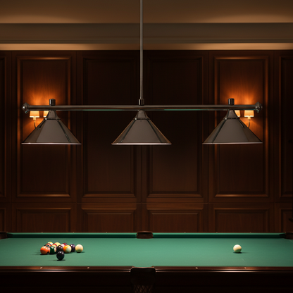 Chrome Pool Table Light | 3-Light