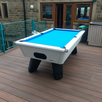 Cry Wolf Outdoor Slate Pool Table - Gloss White - 6ft & 7ft