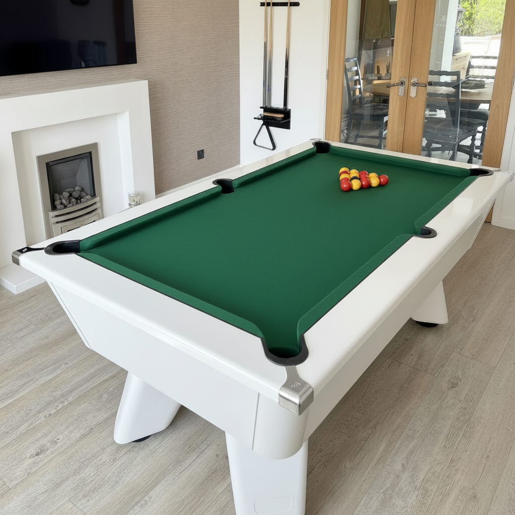 Cry Wolf Slate Pool Table - White - 6ft & 7ft