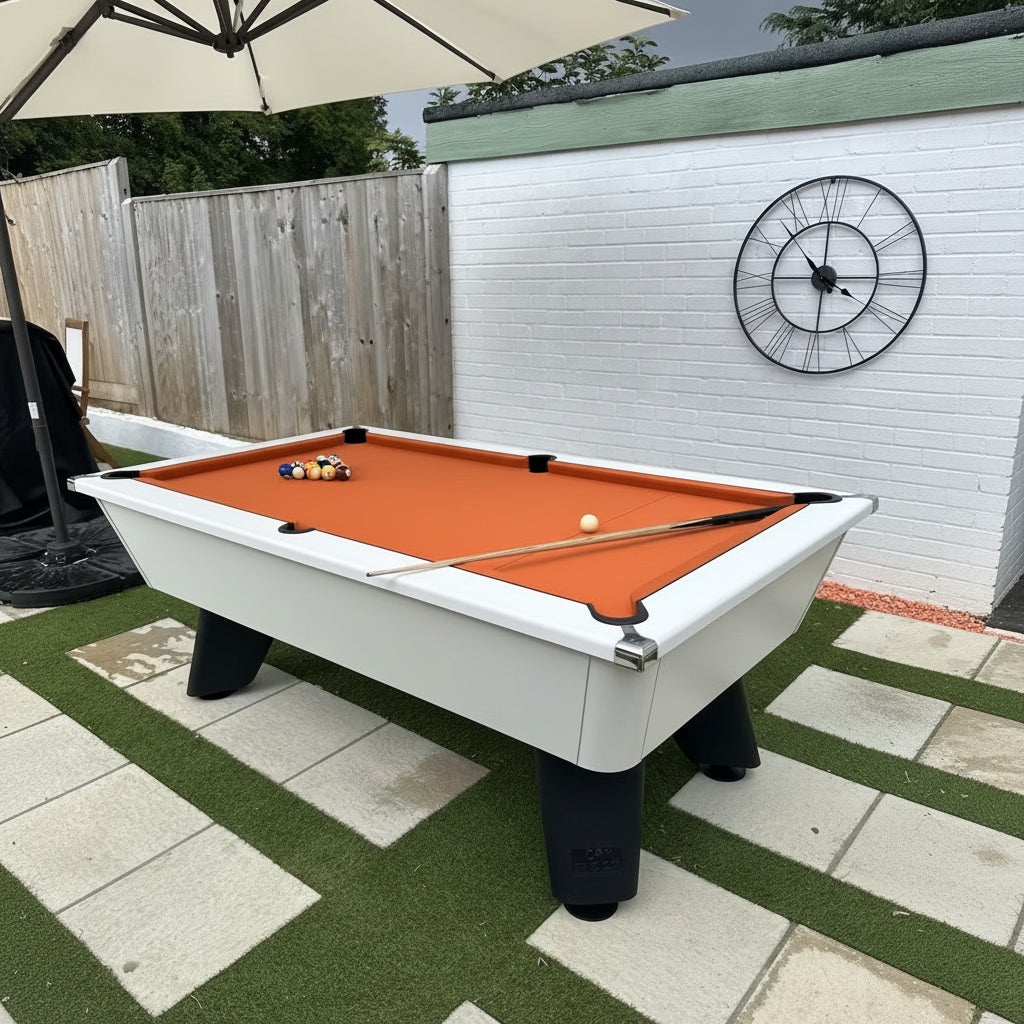 Cry Wolf Outdoor Slate Pool Table - White - 6ft & 7ft