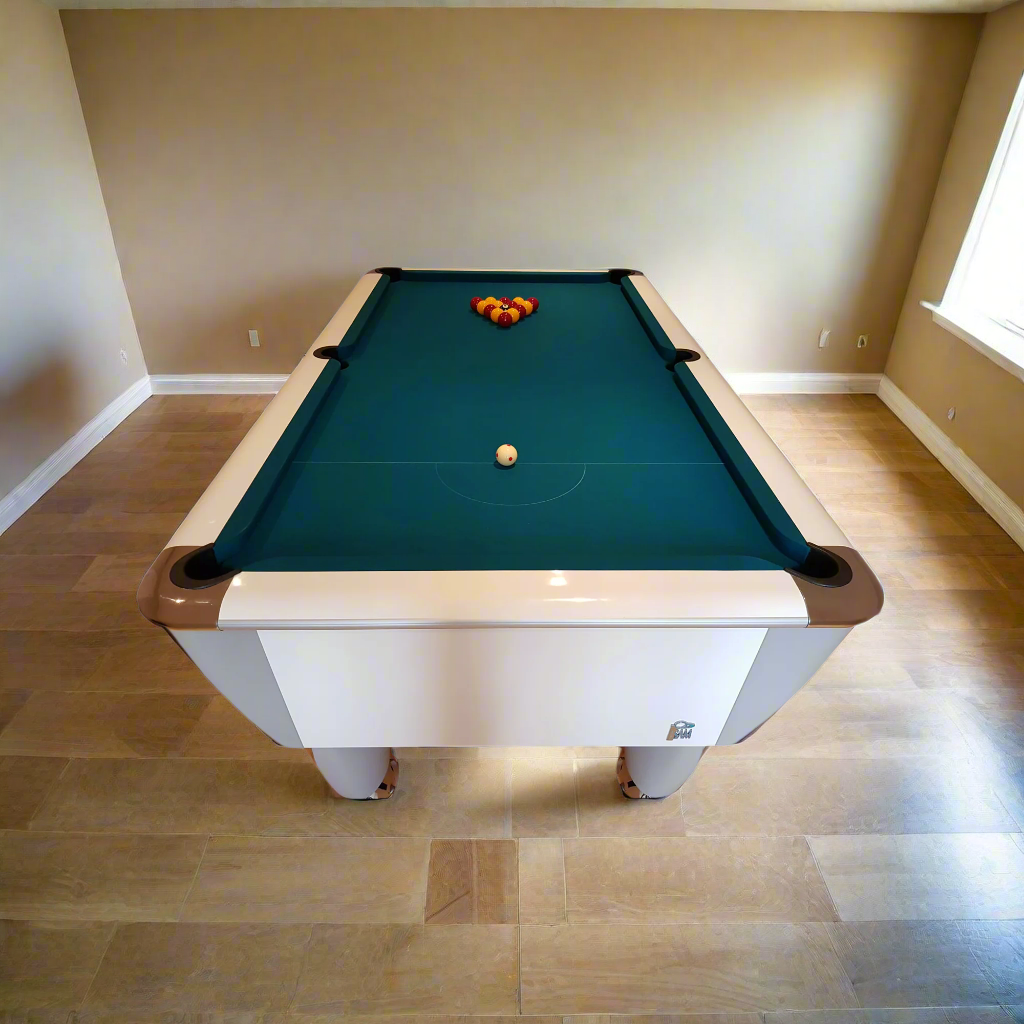 White SAM Atlantic Slate Pool Table