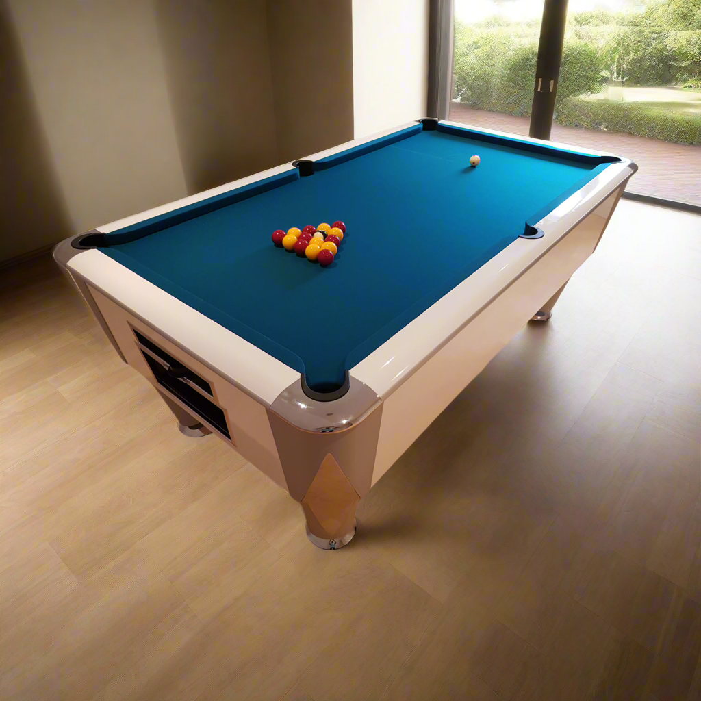 White SAM Atlantic Slate Pool Table