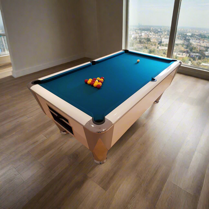 White SAM Atlantic Slate Pool Table