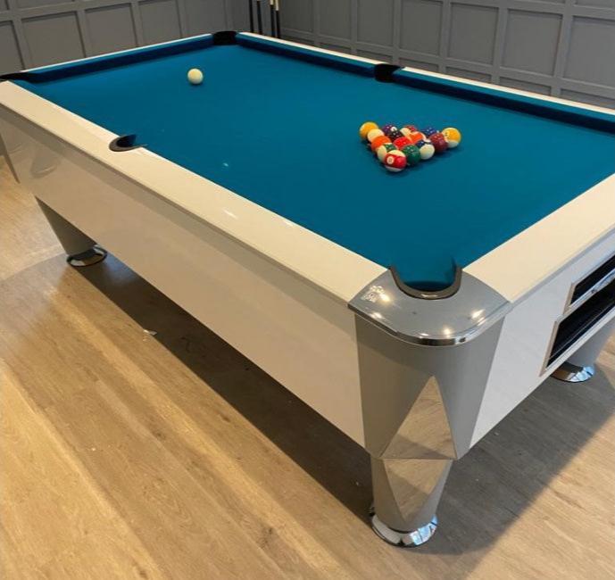 White SAM Atlantic Slate Pool Table