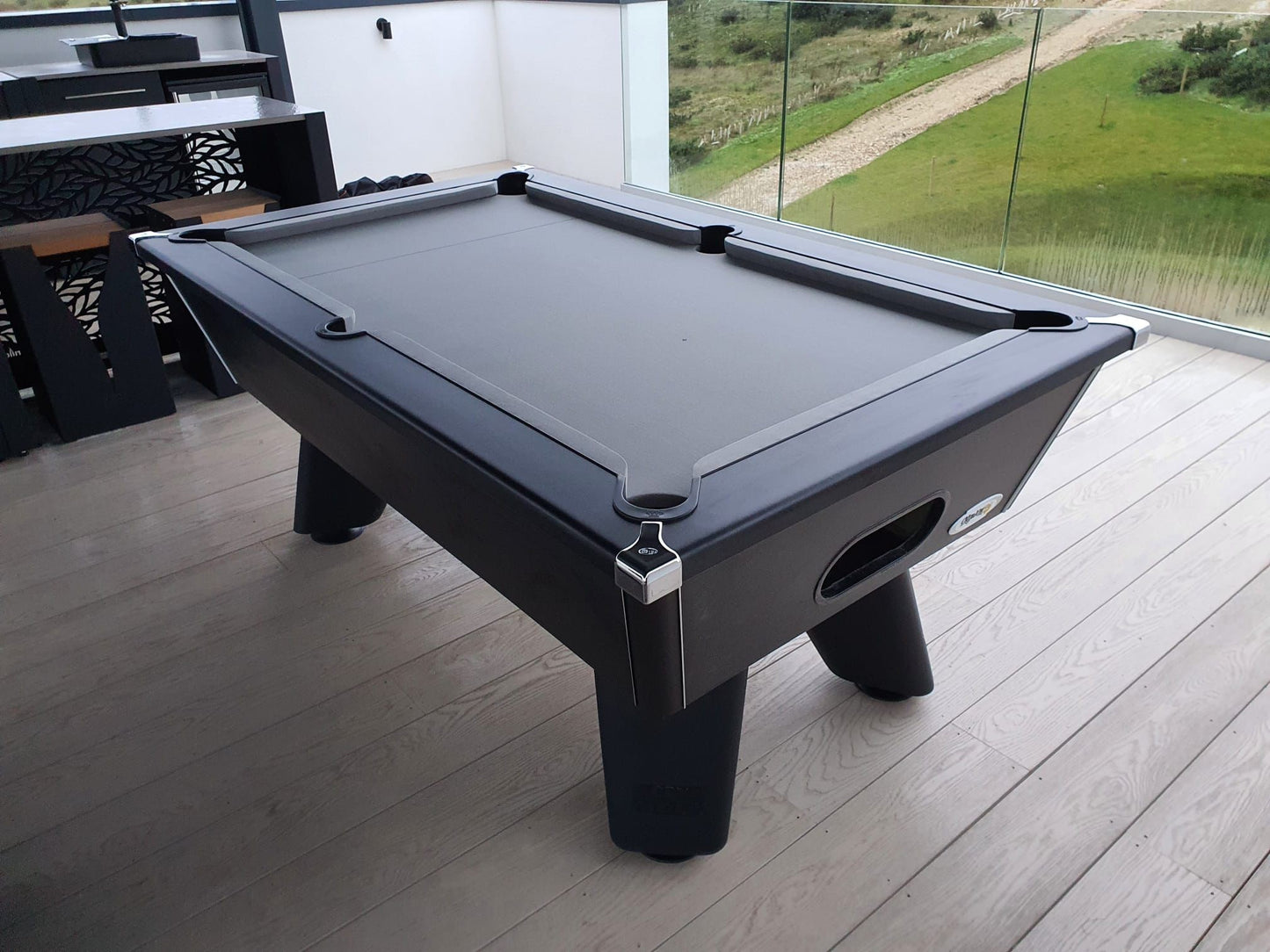 Cry Wolf Slate Pool Table - Matte Black - 6ft & 7ft