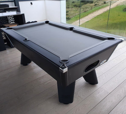 Cry Wolf Slate Pool Table - Matte Black - 6ft & 7ft