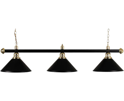 Brass Lamp 3 Shades (Green or Black Shades)