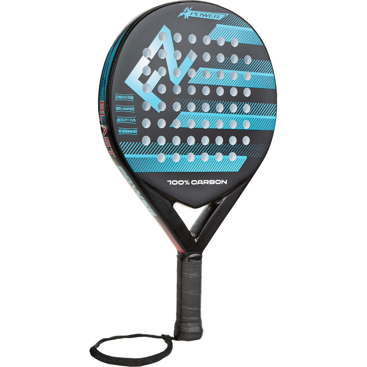 FZ FORZA Blast Power padel racket in blue and black