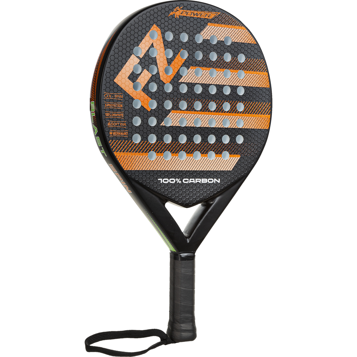 FZ FORZA Blast Spin padel racket in orange and black