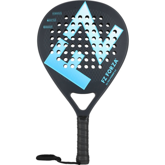 FZ FORZA Ultra Power 2.0 padel racket in black and blue