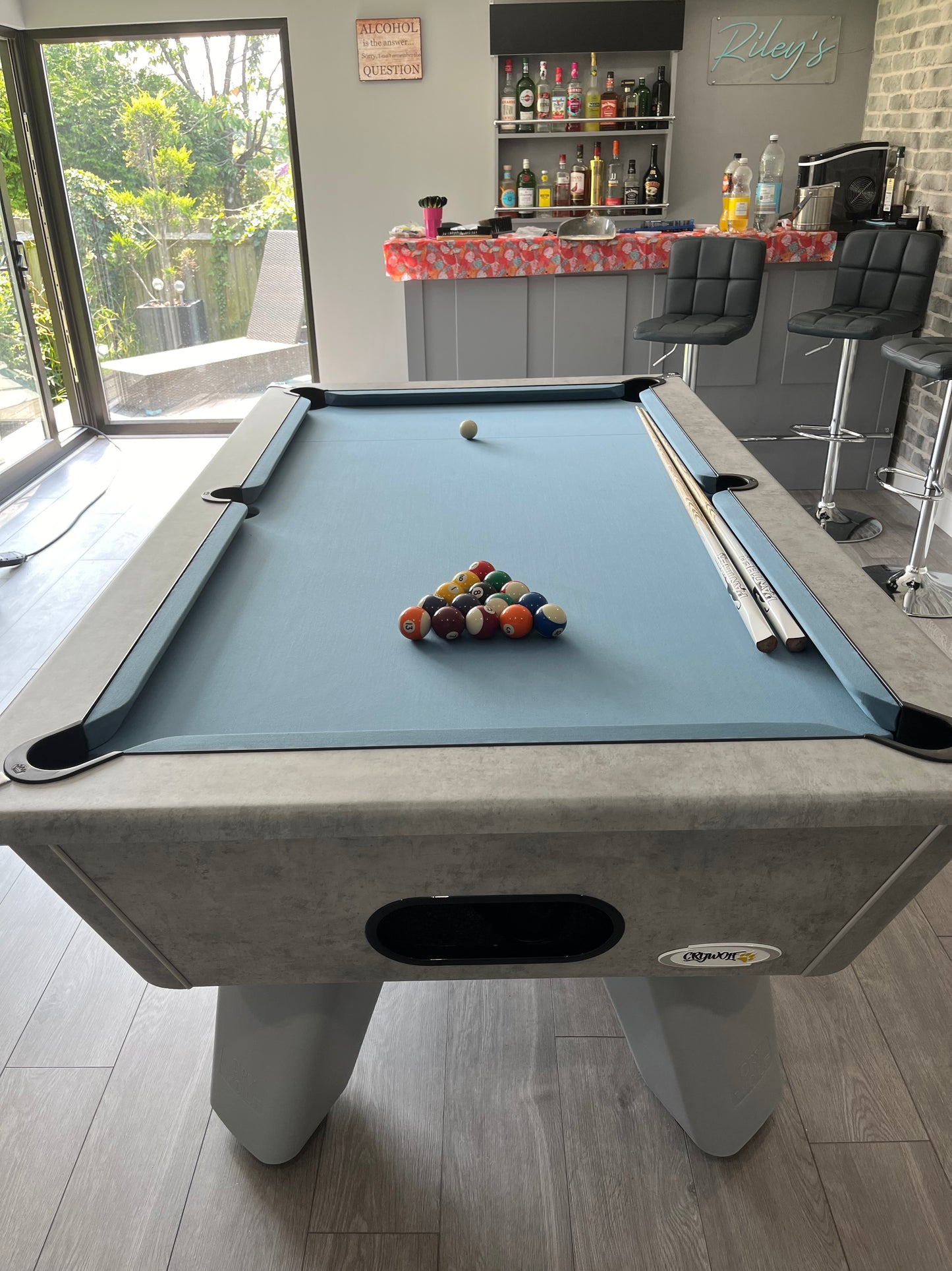 Cry Wolf Slate Pool Table - Urban Grey - 6ft & 7ft