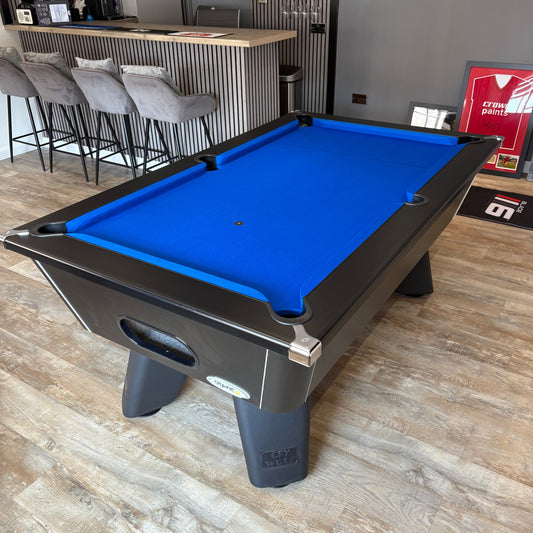 Cry Wolf Slate Pool Table - Matte Black - 6ft & 7ft